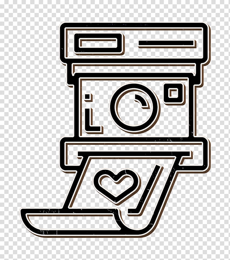 Polaroid icon Wedding icon, Line, Logo, Line Art, Symbol transparent background PNG clipart