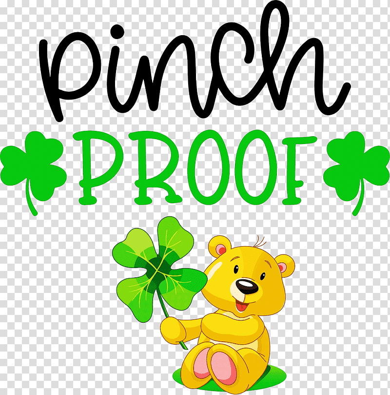 Pinch Proof St Patricks Day Saint Patrick, Meter, Cartoon, Leaf, Symbol, Behavior, Teddy Bear transparent background PNG clipart