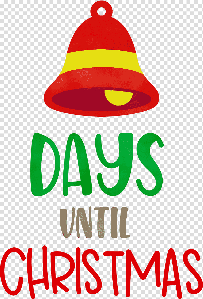 hat logo costume line meter, Days Until Christmas, Christmas , Xmas, Watercolor, Paint, Wet Ink transparent background PNG clipart