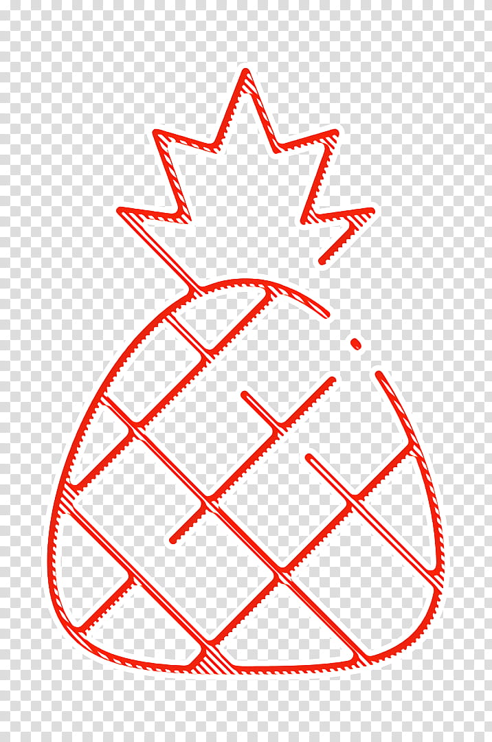 Summer icon Pineapple icon Food and restaurant icon, Line Art, Leaf, Meter, Tree, Triangle, Symbol, Ersa Replacement Heater transparent background PNG clipart