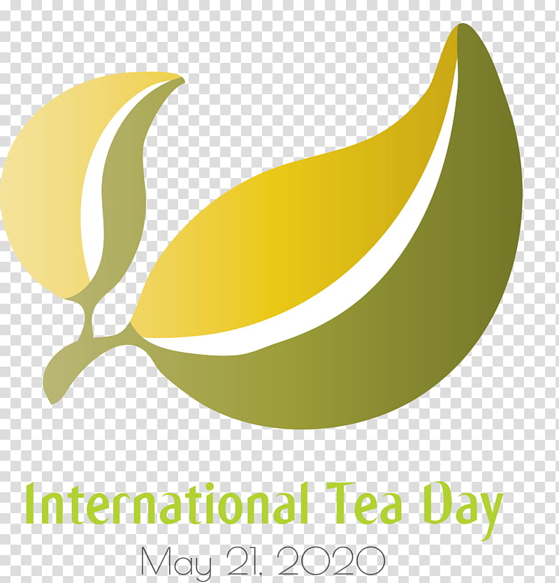 International Tea Day Tea Day, Logo, Bananas, Yellow, Superfood, Computer, Leaf, Meter transparent background PNG clipart