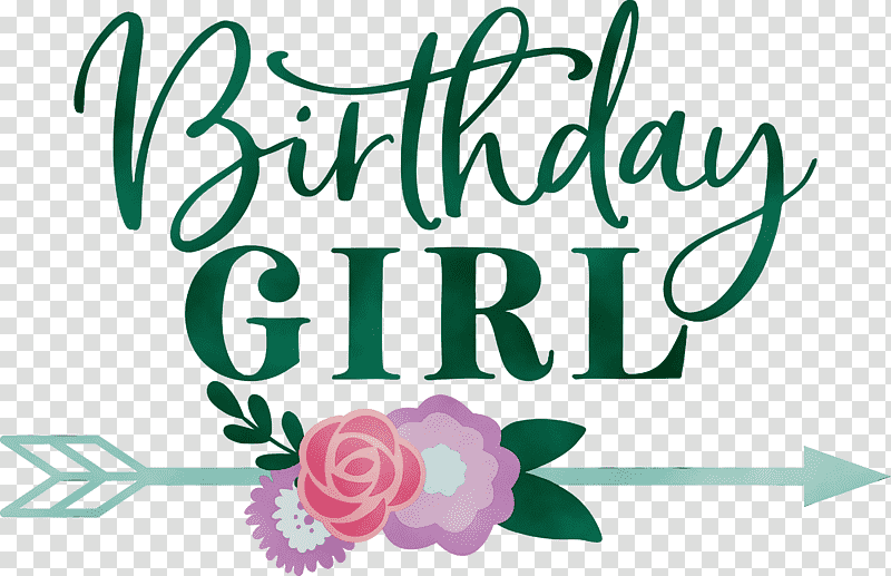 Floral design, Birthday Girl, Birthday
, Watercolor, Paint, Wet Ink, Cut Flowers transparent background PNG clipart