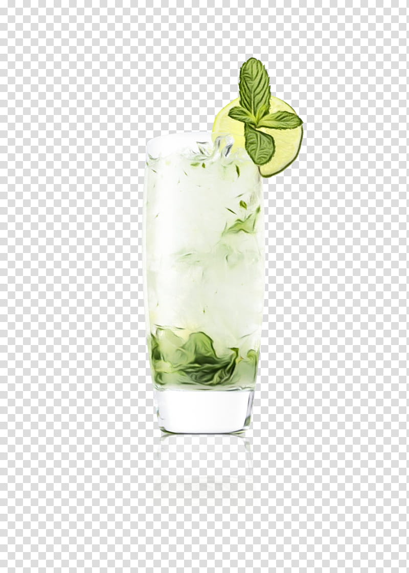 Mojito, Watercolor, Paint, Wet Ink, Rickey, Mint Julep, Cocktail Garnish, Caipirinha transparent background PNG clipart