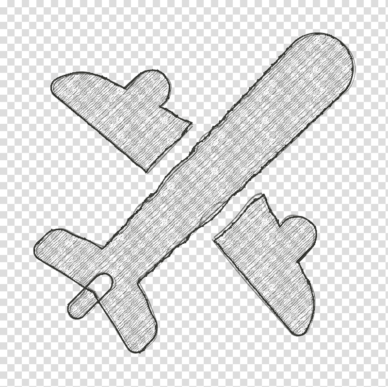 Plane icon Travel App icon, Black And White
, Symbol, Chemical Symbol, Line, Meter, Science transparent background PNG clipart