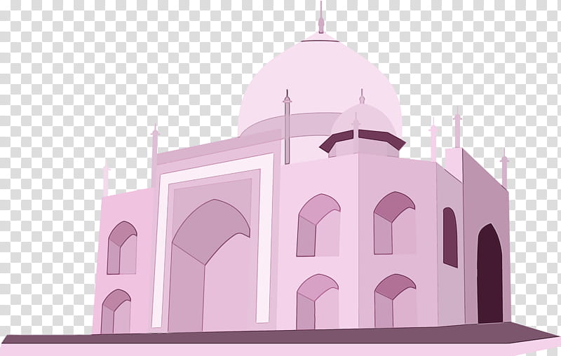 facade pink m meter, India Elements, Watercolor, Paint, Wet Ink transparent background PNG clipart