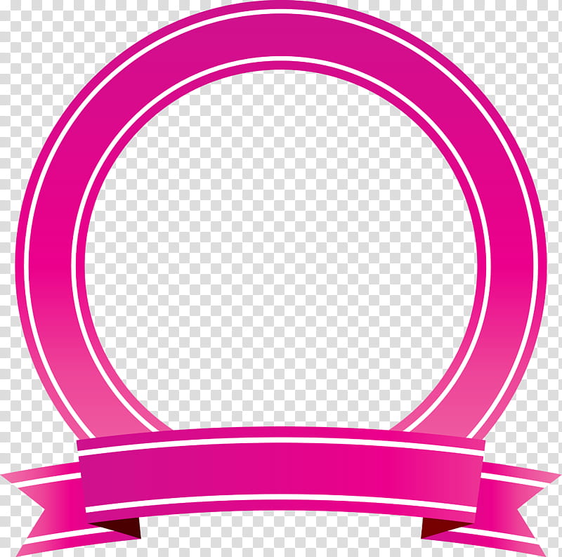 Circle Frame, Pink M, Line, Area, Jewellery, Meter transparent background PNG clipart