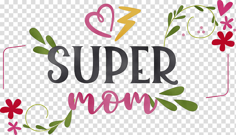 Mother's Day, Mothers Day, Mom, Super Mom, Best Mom, Watercolor, Paint transparent background PNG clipart