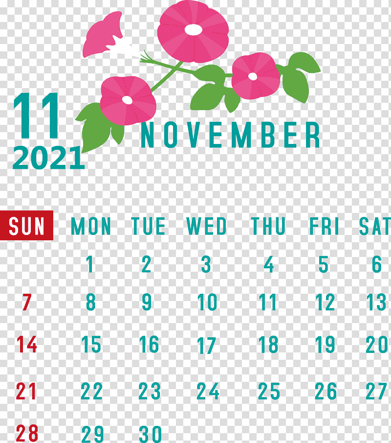 November 2021 Calendar November 2021 Printable Calendar, Logo, Leaf, Green, Petal, Meter, Line transparent background PNG clipart