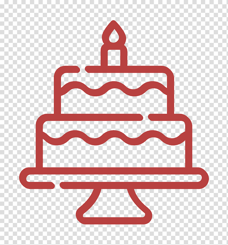 cake icon in trendy design style. cake icon isolated on transparent  background. cake vector icon simple