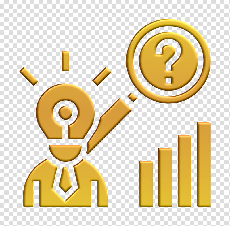 Problem icon Consumer Behaviour icon, Yellow, Meter, Cartoon, Line, Area transparent background PNG clipart