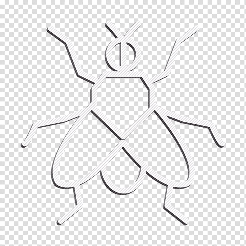 Fly icon Insect icon Insects icon, Logo, Pest, Blackandwhite, Membranewinged Insect, Symmetry transparent background PNG clipart