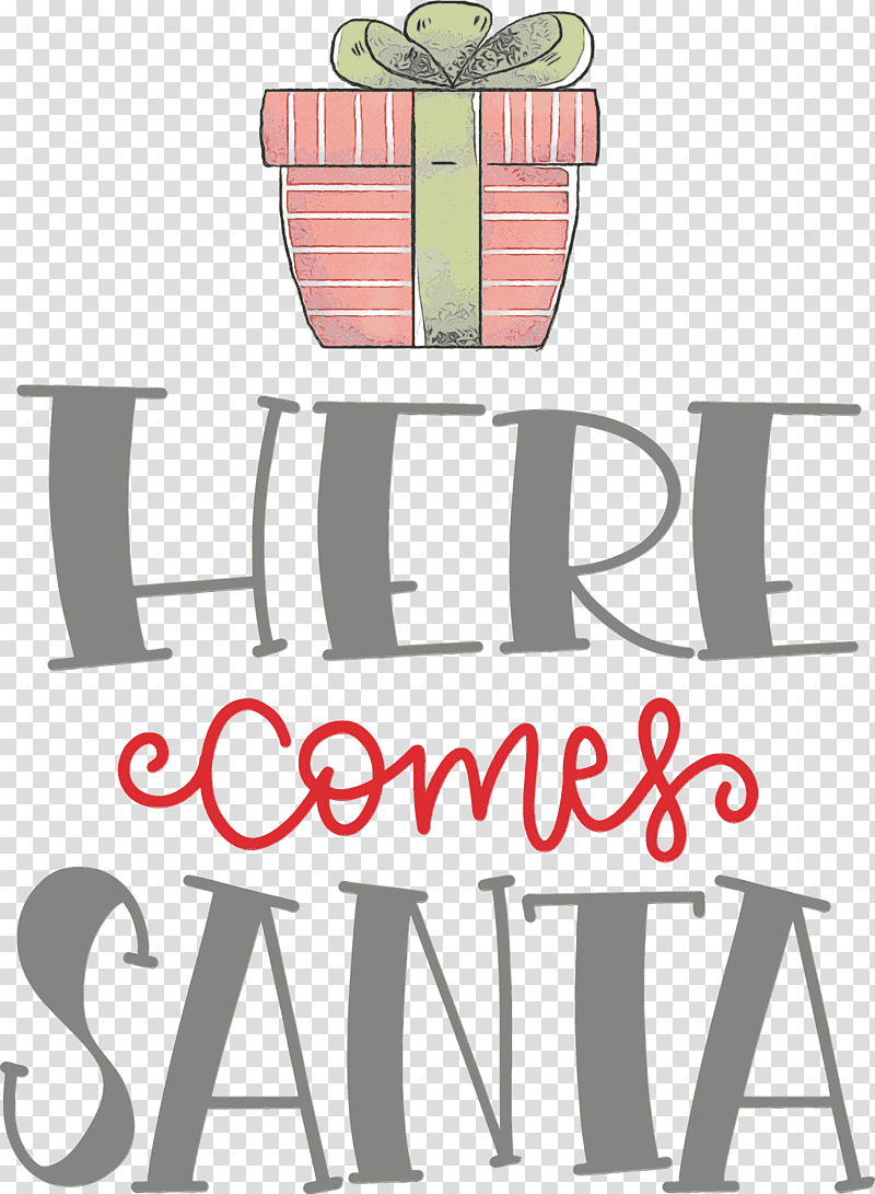 logo meter furniture pattern line, Here Comes Santa, Christmas , Watercolor, Paint, Wet Ink transparent background PNG clipart