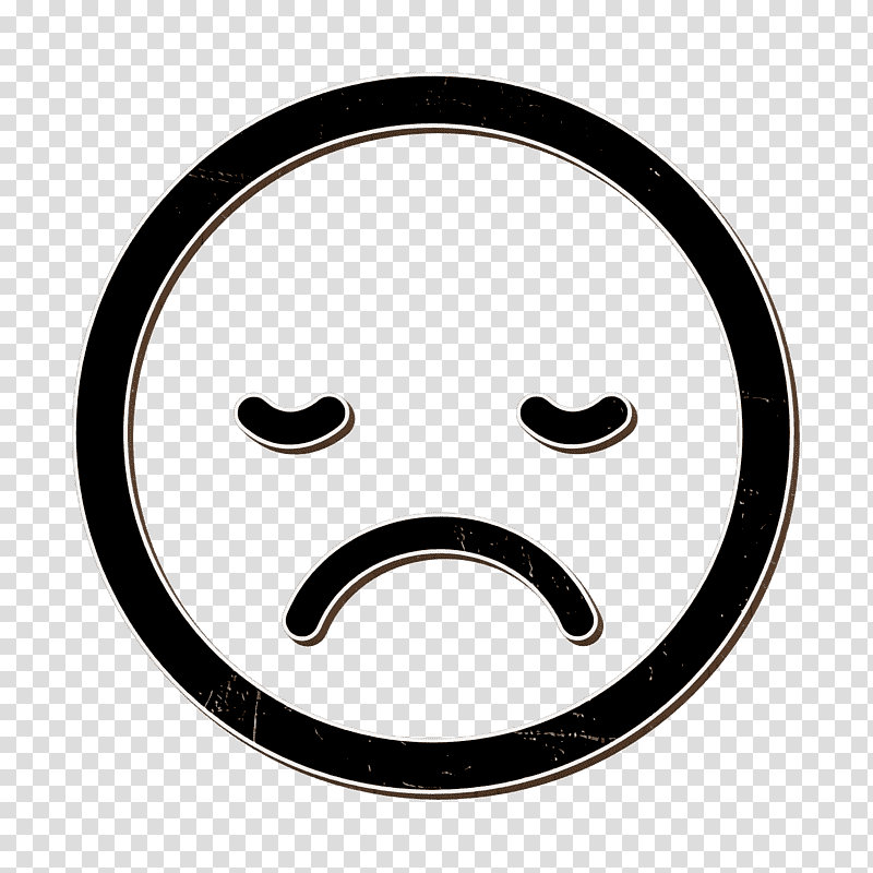 interface icon Sad sleepy emoticon face square icon Emotions Rounded icon, Sad Icon, Smiley, Data, Computer Monitor, Computer Application transparent background PNG clipart