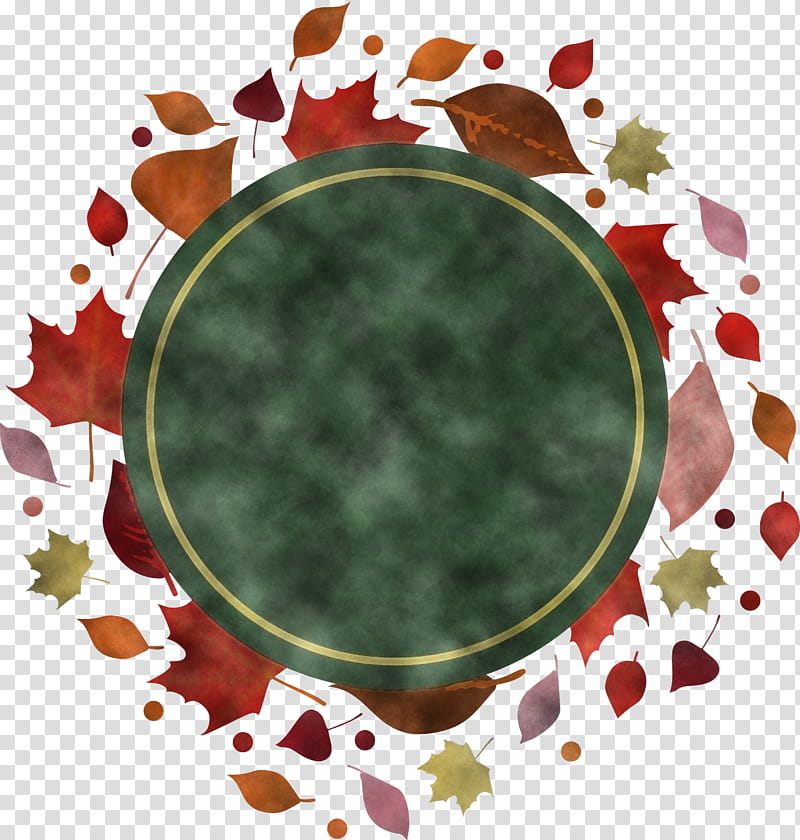 Autumn Frame Autumn Leaves Frame Leaves Frame, Circle, Frame, Meter, Leaf, Maroon, Analytic Trigonometry And Conic Sections transparent background PNG clipart