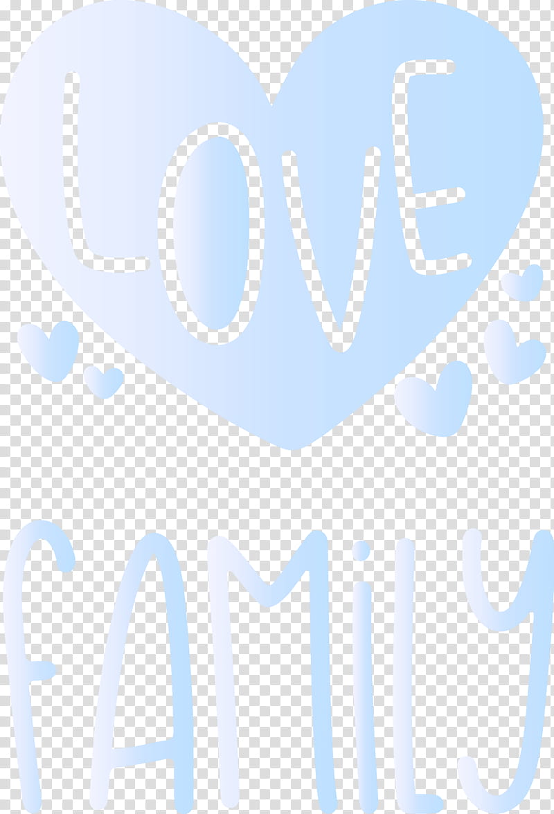 Family Day I Love Family, Text, Azure, Heart, Line, Logo, Smile transparent background PNG clipart