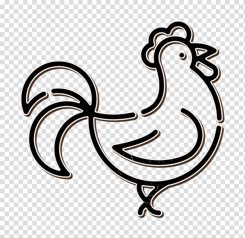 Chinese icon Cock icon Rooster icon, Silkie, Black And White
, Drawing, Line Art, Chicken transparent background PNG clipart