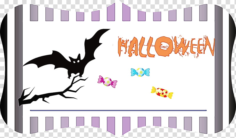 logo cartoon text schwarzkopf line, Happy Halloween, Halloween , Watercolor, Paint, Wet Ink, Batm transparent background PNG clipart