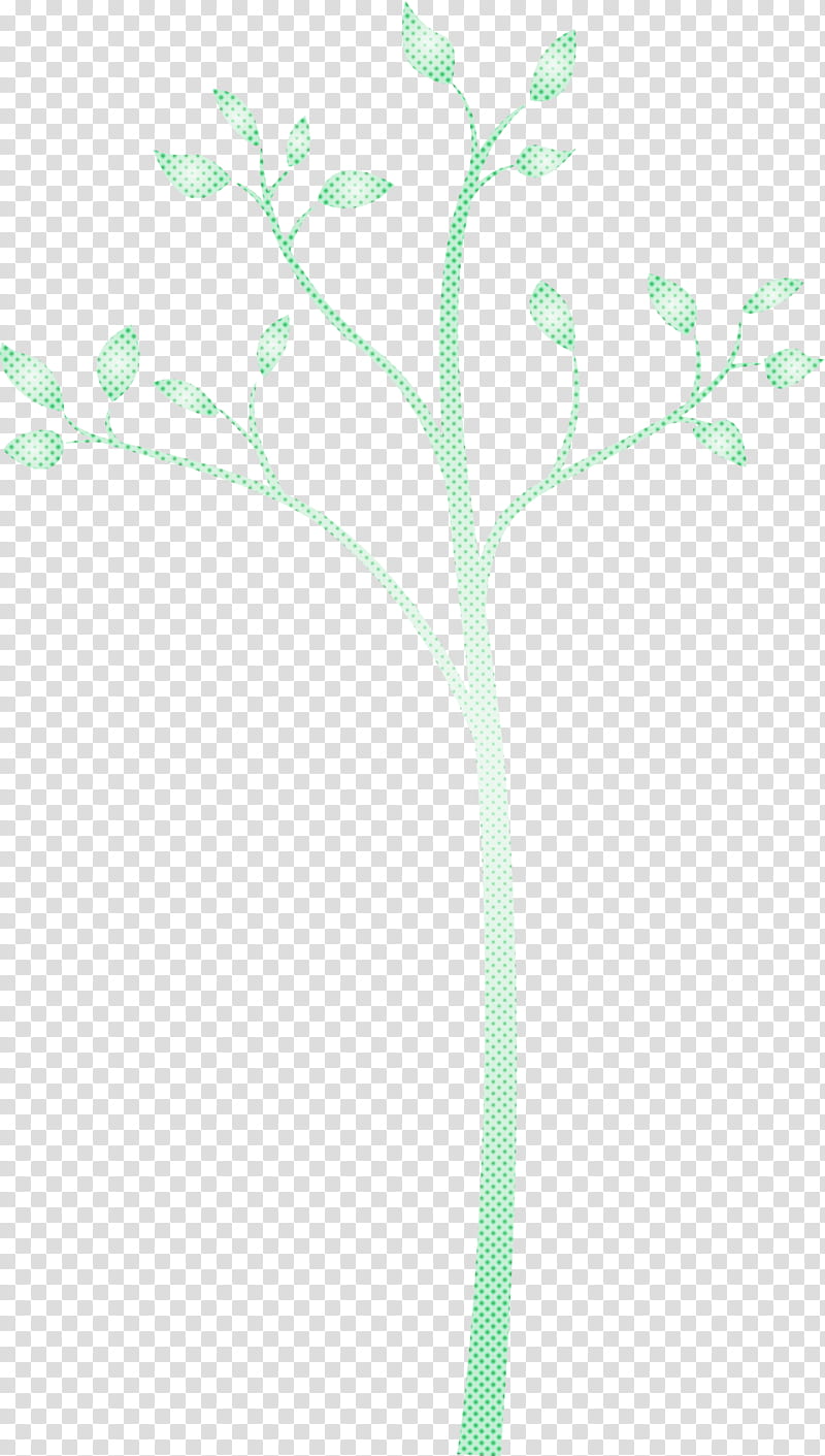 green flower plant leaf plant stem, Abstract Tree, Cartoon Tree, Tree , Branch, Pedicel, Twig transparent background PNG clipart