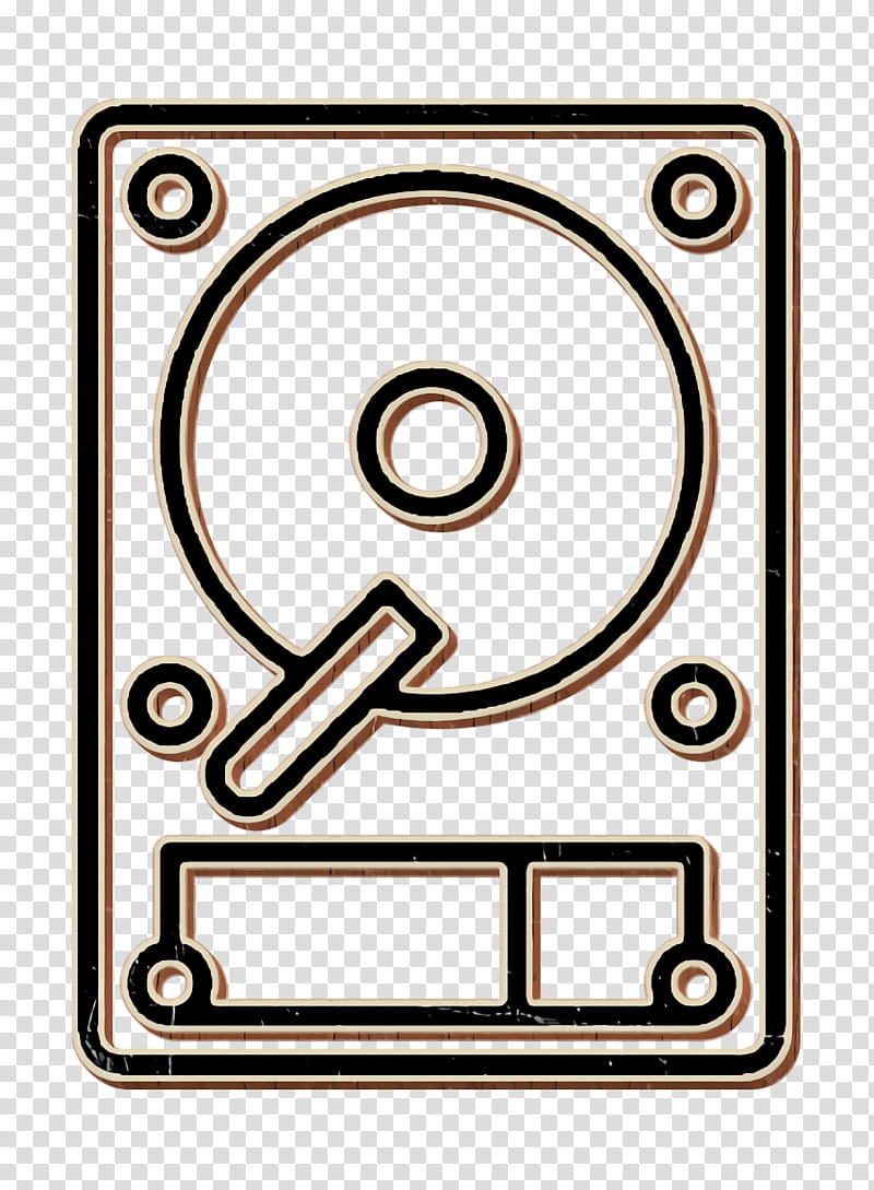 Electronic Device icon Hdd icon Hard disk icon, Rectangle, Symbol transparent background PNG clipart