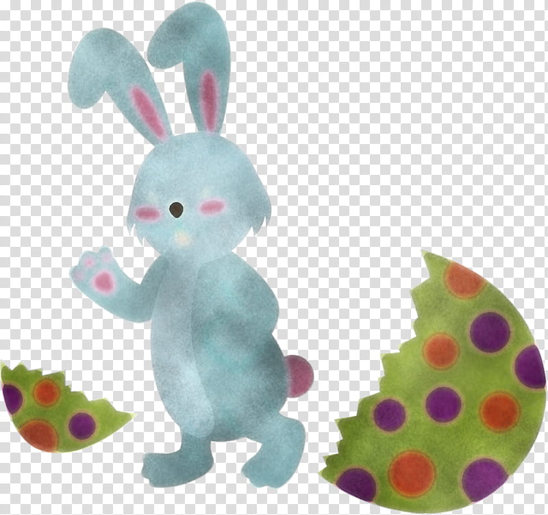 Easter bunny, Cartoon, Rabbits And Hares, Pink, Toy, Figurine, Animal Figure, Baby Toys transparent background PNG clipart