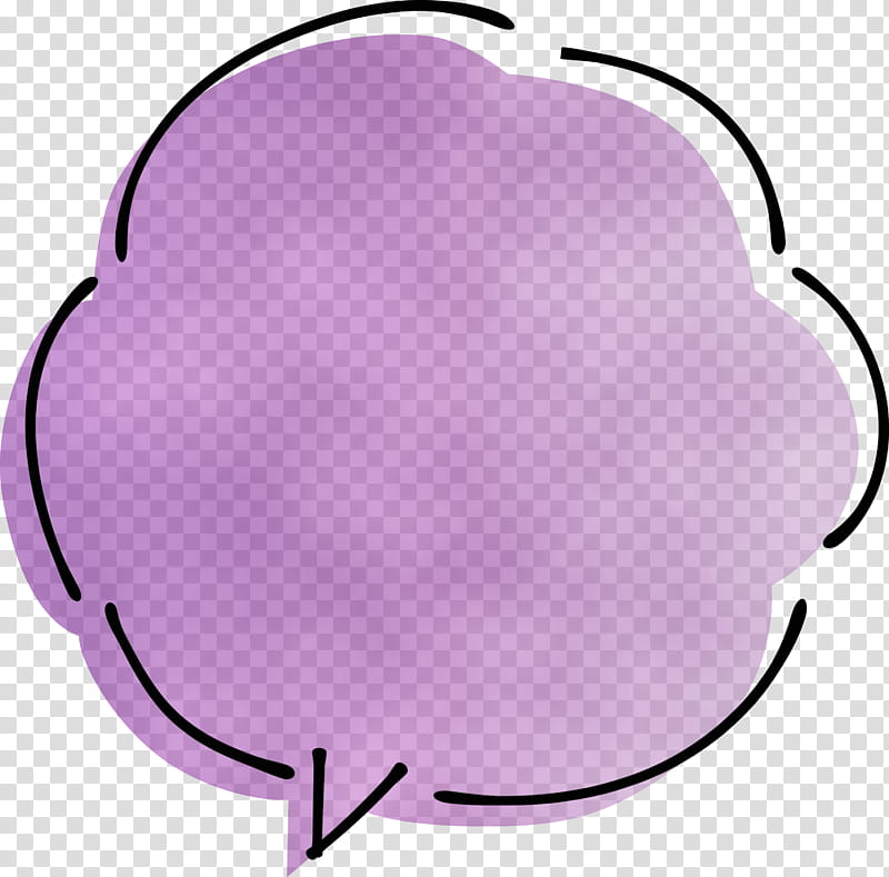 pink purple violet heart magenta, Thought Bubble, Speech Balloon, Watercolor, Paint, Wet Ink, Circle transparent background PNG clipart