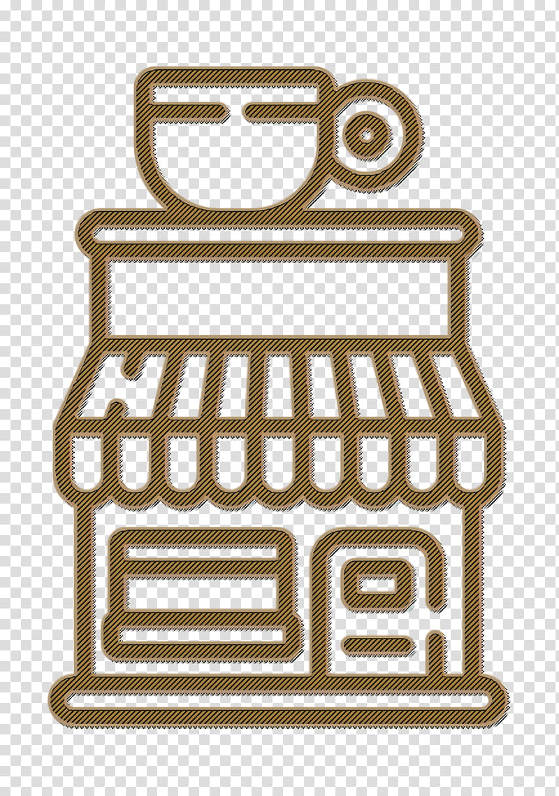 Cafe icon City icon Coffee shop icon, Line transparent background PNG clipart