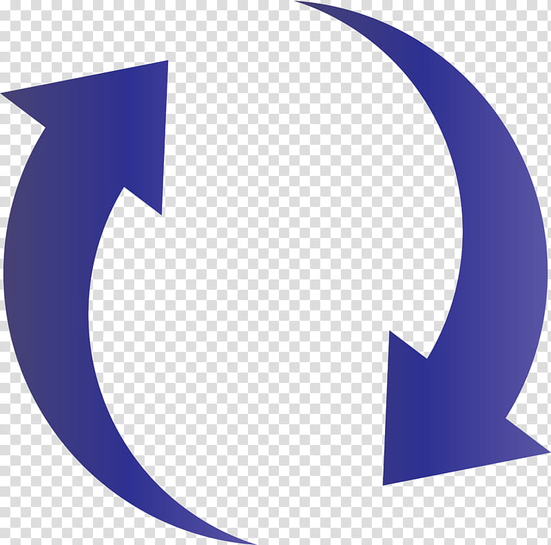 Reload Arrow, Logo, Crescent, Symbol, Electric Blue, Circle transparent background PNG clipart