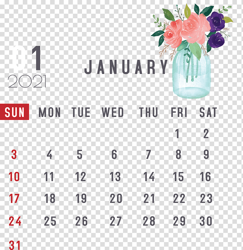 January 2021 Printable Calendar January Calendar, 2021 calendar, Nexus S, Calendar System, Meter, Line, Google Nexus transparent background PNG clipart