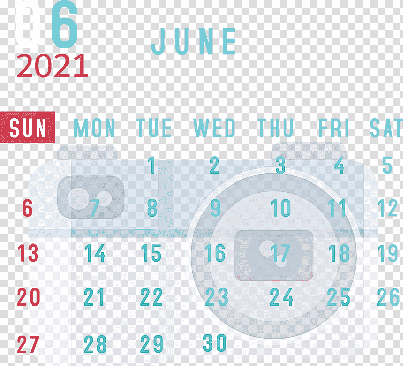 June 2021 Calendar 2021 Calendar June 2021 Printable Calendar, Aqua M, Meter, Text, Diagram, Line, Number transparent background PNG clipart