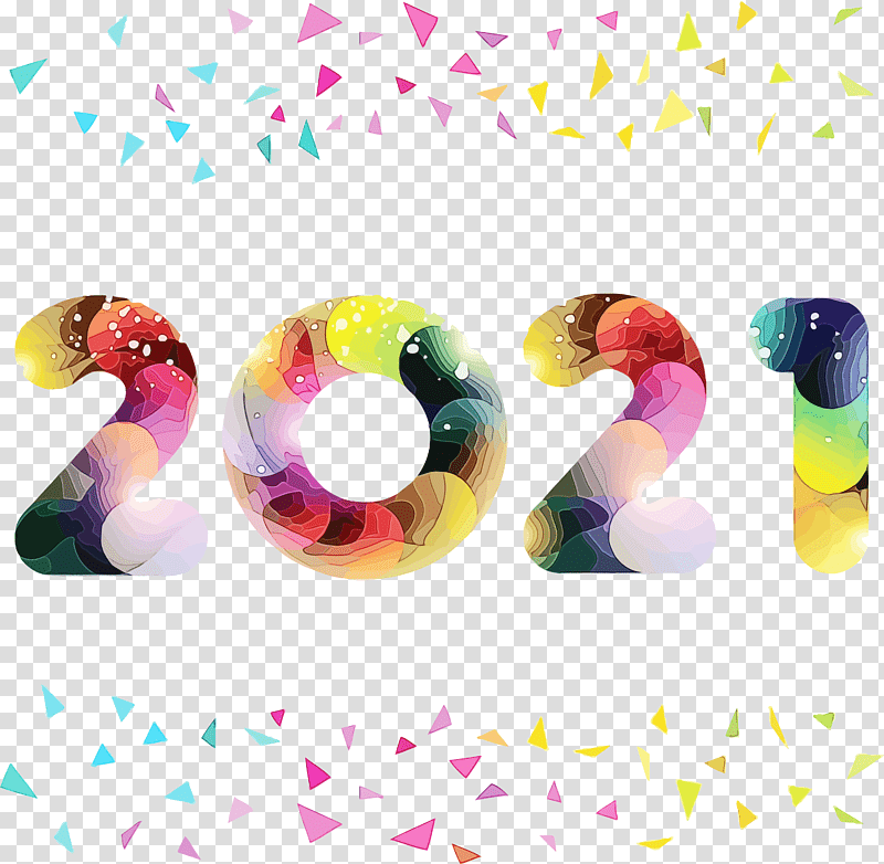New Year, 2021 Happy New Year, 2021 New Year, Watercolor, Paint, Wet Ink, 2012 Happy New Year transparent background PNG clipart