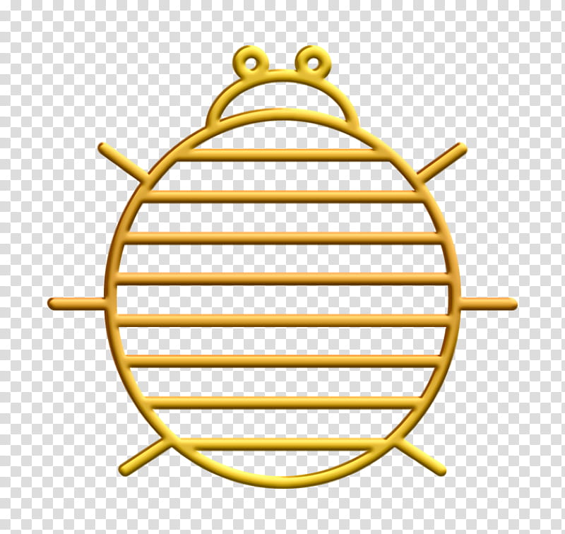 Insects icon Sow bug icon Woodlouse icon, Yellow, Furniture, Oval transparent background PNG clipart