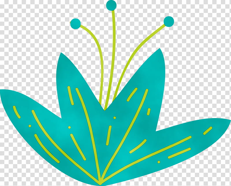 leaf m-tree teal flower line, Leaf Cartoon, Leaf , Leaf Abstract, Watercolor, Paint, Wet Ink, Mtree transparent background PNG clipart