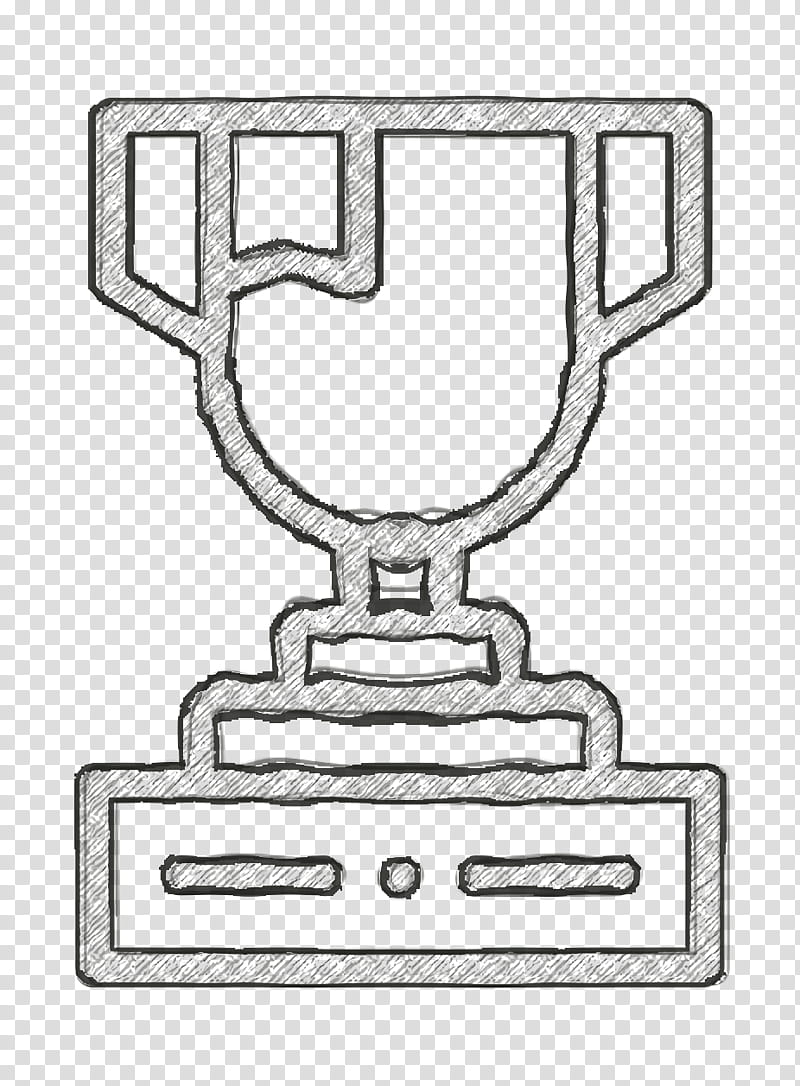 Trophy icon Award icon Winning icon, Line Art, Black And White
, Symbol, Text, Geometry, Mathematics transparent background PNG clipart