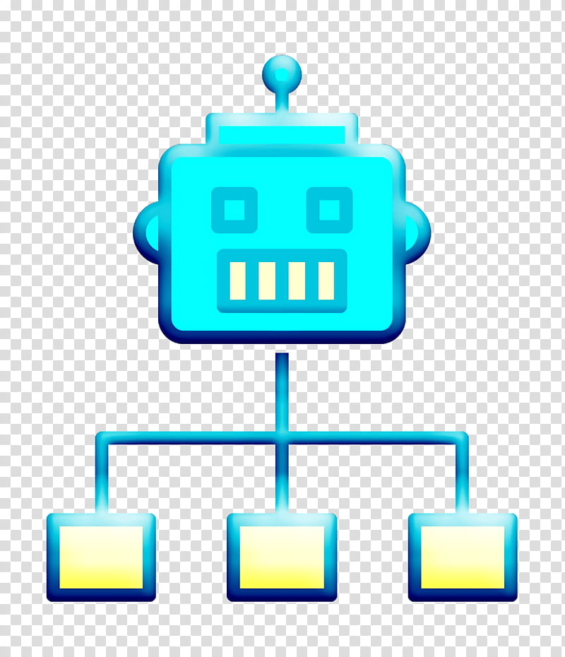 Flow icon Robots icon, Line transparent background PNG clipart