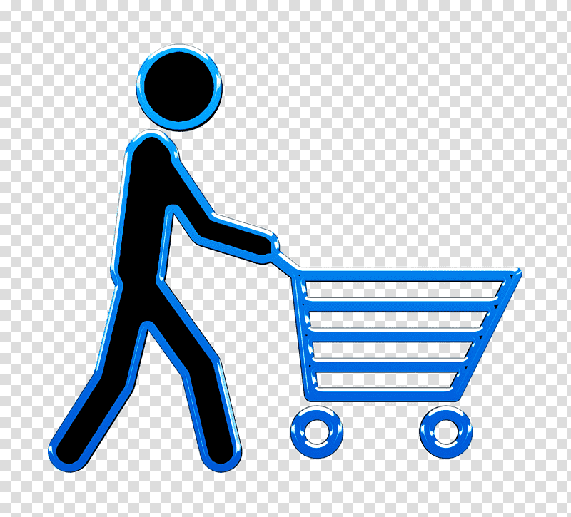 commerce icon Man pushing a shopping cart icon Humans Resources icon, Car Icon, Online Shopping, Shopping Centre, Icon Design, Retail, Shopping Bag transparent background PNG clipart