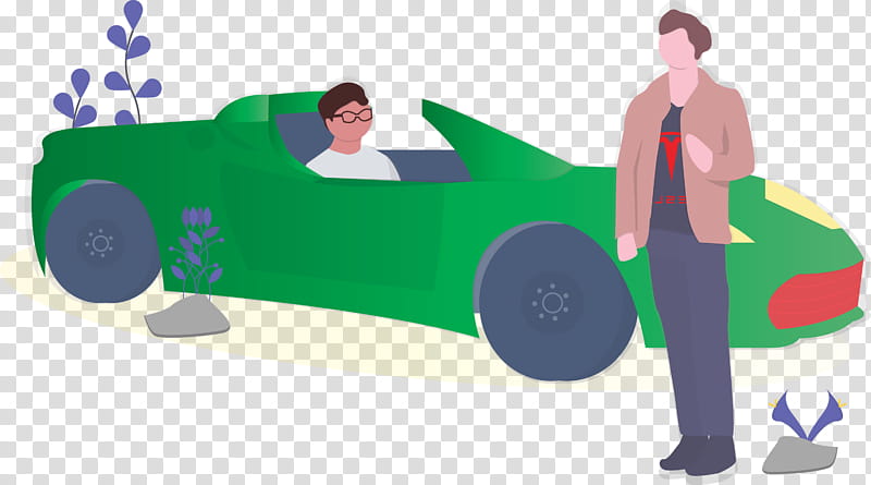 green cartoon vehicle animation car, Sharing, Driving, Child, Play transparent background PNG clipart