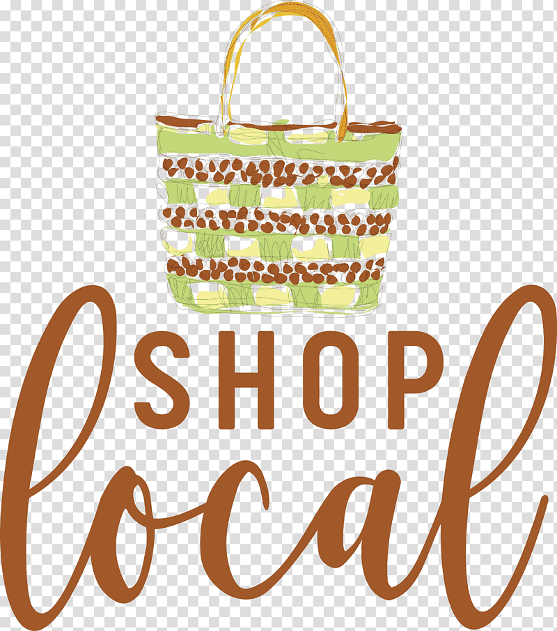 SHOP LOCAL, Logo, Yellow, Meter, Handbag transparent background PNG clipart