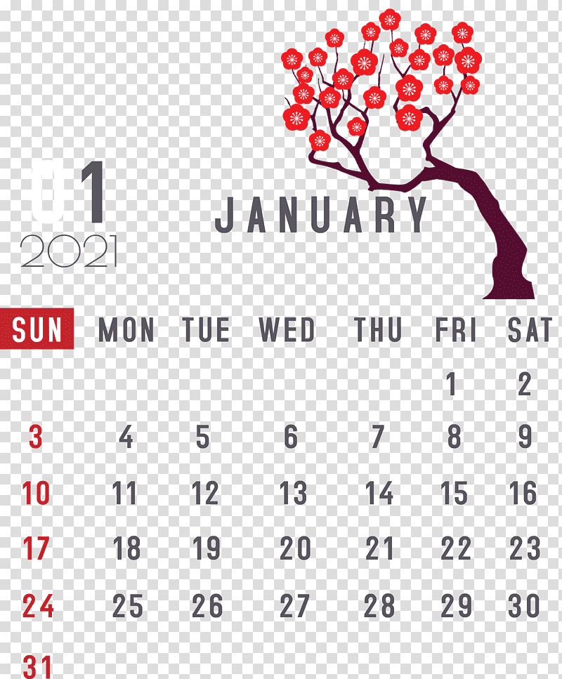 January 2021 Printable Calendar January Calendar, 2021 calendar, Calendar System, Month, Online Calendar, Text, Point transparent background PNG clipart