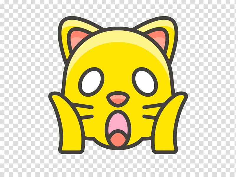 Smiley Face, Cat, Drawing, Kitten, Face With Tears Of Joy Emoji, Cartoon, Cat Bell, Yellow transparent background PNG clipart