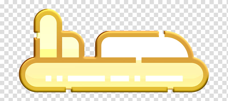 Hovercraft icon Vehicles Transport icon, Yellow, Meter, Line, Geometry, Mathematics transparent background PNG clipart