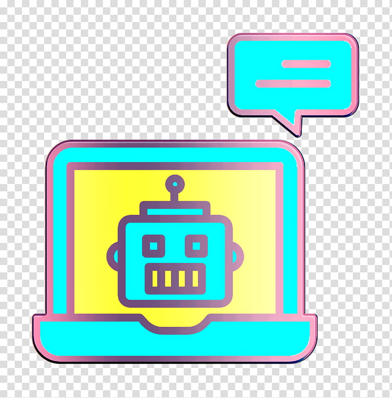 Laptop icon Bot icon Robots icon, Line, Pink transparent background PNG clipart