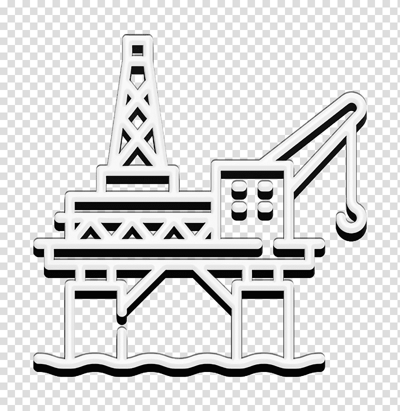 Arctic icon Oil icon Oil platform icon, Line Art, Black And White M, Meter, Symbol, Mathematics, Geometry transparent background PNG clipart