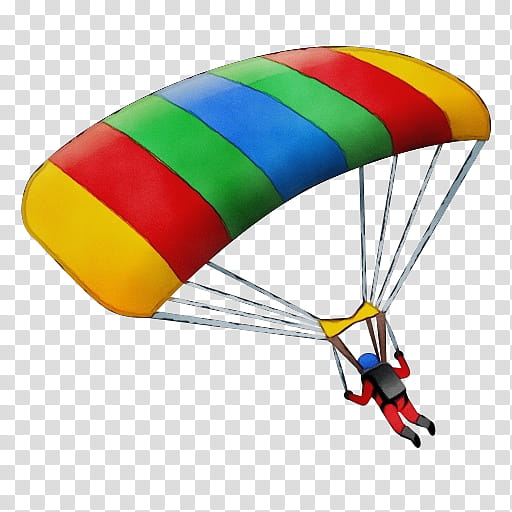 parachuting parachute paratrooper paragliding, Watercolor, Paint, Wet Ink transparent background PNG clipart