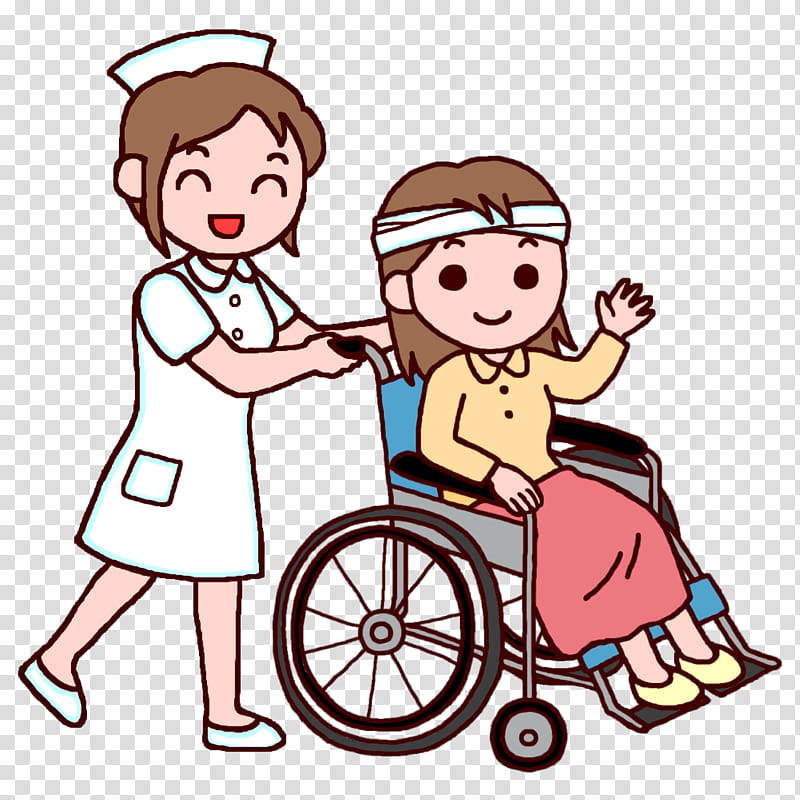 older aged wheelchair, Nursing, Cartoon, Meter, Area, Conversation, Happiness, Behavior transparent background PNG clipart