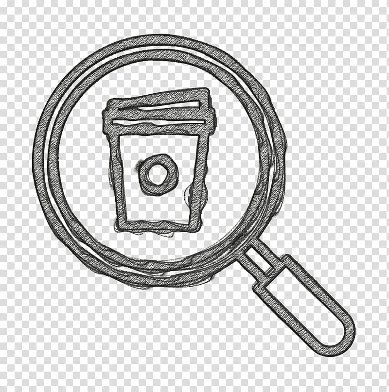Search icon Coffee cup icon Coffee icon, Lock, Hardware Accessory, Drawing, Line Art transparent background PNG clipart