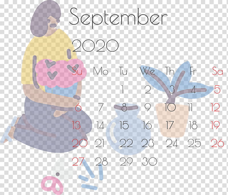 September 2020 Printable Calendar September 2020 Calendar Printable September 2020 Calendar, Cartoon, Drawing, Line Art, Logo, Silhouette, Childrens Anime And Manga transparent background PNG clipart