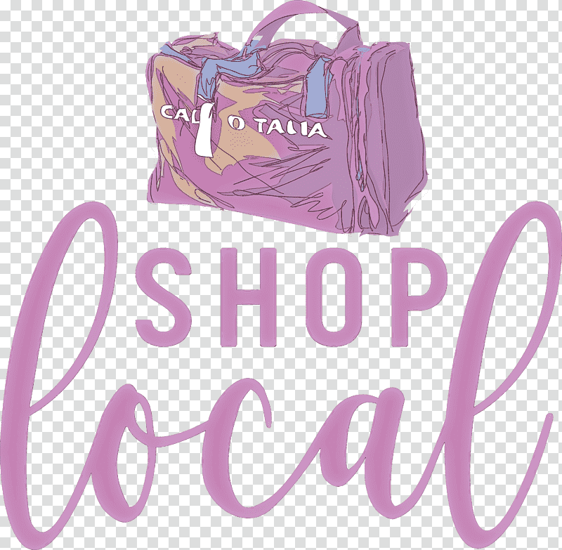 SHOP LOCAL, Logo, Lilac M, Meter, Handbag, Lavender transparent background PNG clipart