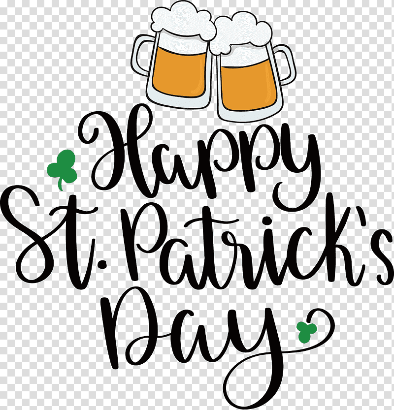 St Patricks Day, Logo, Calligraphy, Meter, Line, Drinkware, Happiness transparent background PNG clipart