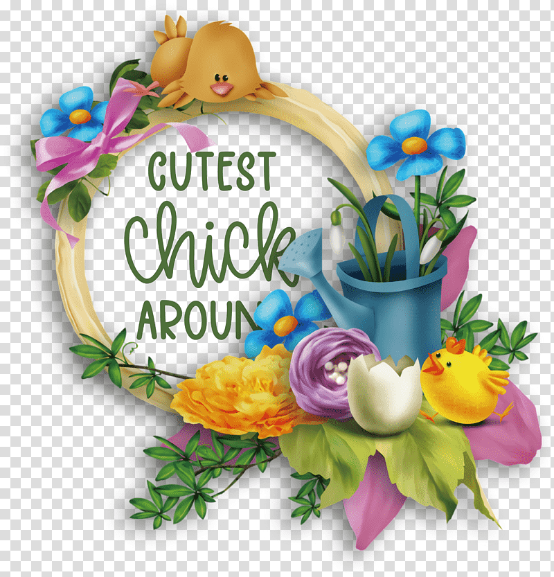 Happy Easter Easter Day Cutest Chick Around, Easter Bunny, Easter Egg, Resurrection Of Jesus, Christmas Day, Easter Basket, Paschal Greeting transparent background PNG clipart