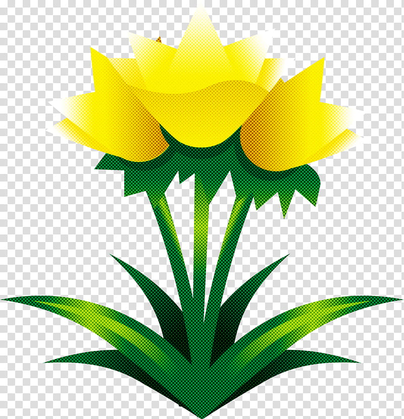 easter flower spring flower, Yellow, Plant, Leaf, Grass, Logo, Plant Stem transparent background PNG clipart